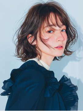 ラベストクズハ(LOVEST KUZUHA) フェイスレイヤー/大人ショート/ショートボブ/アッシュブラウン