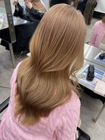 サンクプロジェクト(cinq PROJECT) ピンクミルクティーヘーゼルベージュブラウンミディアムレイヤー