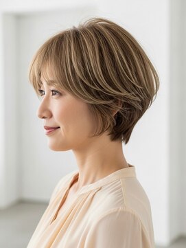 フープ 川越(hoop) 川越/ショート/ボブ/ハイライト/白髪ぼかし/白髪染め