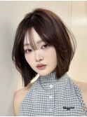 20代30代韓国ボブタッセルボブレイヤーボブ似合わせカットボブ