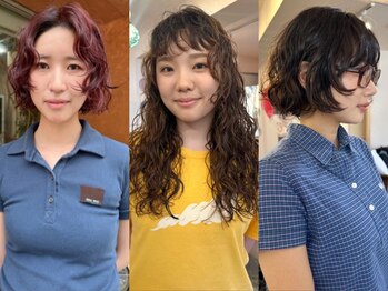 ナウアズ(now as.)の写真/【明石駅3分】[カット+パーマ+TR￥11400]エッジの効いたパーマ/ナチュラルパーマ/豊富なdesignでこなれ感を