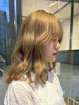 ヲタク(wotaku.) ブラウンベージュ透明感カラーくすみカラーベージュブリーチヘア