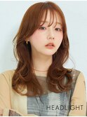 くびれ小顔似合わせミディアムレイヤー韓国ミルクブラウン