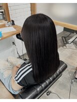 イチパーセント 横浜(1%) ダークパープル/ナチュラルショート/夏のヘアアレンジ/横浜