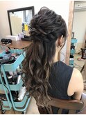 ふんわりハーフアップアレンジ【ヘアセット  立川南/立川/袴】