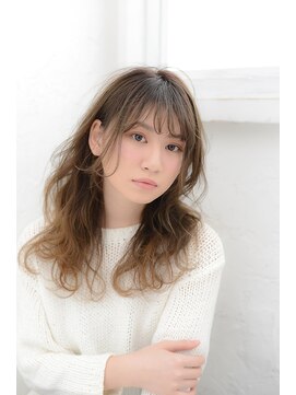 ラボヌール ヘアーウル 春日部西口店(La Bonheur hair heureux) セミロングウェーブ