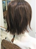 【coma中野】グレージュで作る外ハネボブ　