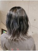グレージュハイライトバレイヤージュ