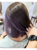 ラベンダーのインナーカラー
