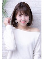 ヘアーアートシフォン 池袋西口店(Hair art chiffon)&nbsp;暖色系カラーハイライトカラー大人ガーリーミニボブグラボブ