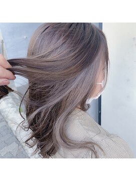 ユニ(Uni.) インナーカラー×ペールパープル