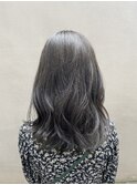 【CYAN】#10代20代#インナーカラー#カーキグレー#グリーンカラー