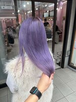 ミーナ バイ ワンズ 町田(mina by one's kyougoku) 黒髪/前髪パーマ/グレーベージュ/レイヤーロング/ダブルカラー