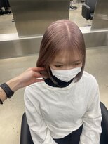 ペレ 栄店(PELE) 黒髪/グレーベージュ/レイヤーロング/ブリーチ/栄/名駅