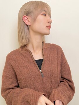 ヨー(Yoh-) 【ストンボブ/中里千尋】切りっぱなし/ぷつっとボブ/ストレート