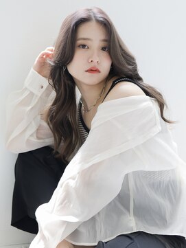 スリール バイ ミリー 江坂(Sourire by milly) 【Sourire江坂】オリーブベージュレイヤーカット艶髪セミロング