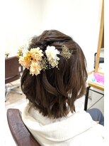 エミュー 笠間店(emu)&nbsp;ハーフアップアレンジ