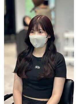 リアン バイ キートス(Lien by kiitos) ボルドーカラー/暖色/ブリーチなしカラー/韓国風