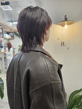 イット(it.) it. YUI マッシュウルフ レッドブラウン