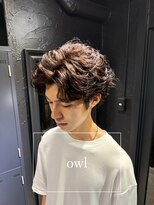 アウル 心斎橋(owl)&nbsp;センターパート/ワンカラー/フェザーパーマ/フェザーショート