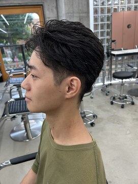 オムズポカ 栄矢場町店(OM's poka) フェザーパーマ／名古屋メンズカット