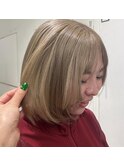 首元暖かボブスタイル