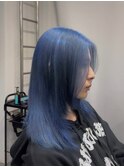 ブリーチ1回～スモーキーブルー