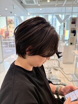 ヘアーアンドメイク ニューヨークニューヨーク 姫路店(Hair&Make NYNY)&nbsp;ショートボブ/オリーブブラウン