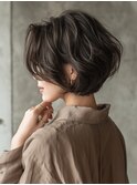 【40代50代60代】似合わせ大人ショートボブ/ひし形シルエット