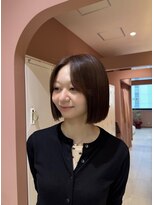 ニナ 梅田(nina)&nbsp;明るめブラウンのパツっとボブ