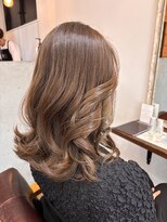 リドルヘアー 石井町店(Riddle HAIR) イルミナカラー ベージュ 透明感 髪質改善 ミルクティー