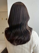アモレット(amoretto)&nbsp;ダークブラウン 顔周りカット 艶髪 髪質改善 韓国ヘア 20代