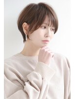 ヘアーズ ベリー 香椎店(hairs BERRY)&nbsp;★大人可愛い30代40代黒髪前下がりショートボブ丸みショート