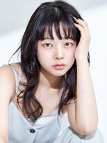 ラフィス ヘアー ピーチ 岡山店(La fith hair peach)&nbsp;【La fith】透け感バング×ゆるふわパーマ×暗髪カラー