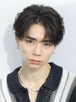 アズ ワン(AS ONE)&nbsp;シースルーマッシュ韓国メンズヘアコンマバングフェザーパーマ