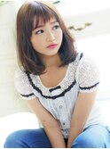 【ヘアジュレドゥ 花井】 斜めショートバングが可愛い~