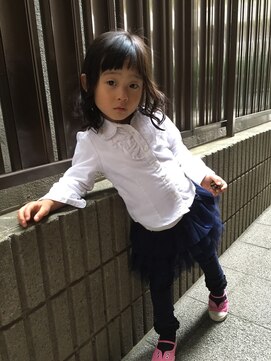 ロカット サロン(Roquat Salon) パッツン前髪キッズカット【ヘアアレンジ　立川/立川南口 浴衣】