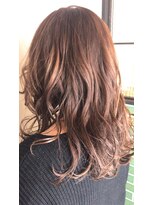 ラトリエ ブロカント 立川北口店(L'atelier BROCANTE)&nbsp;セミディ　カール　斜めバング　ルーズ