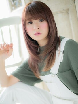 ブルー(BLUE) *CUORE水戸*…大人可愛い前下がりワンカール小顔ストレートb