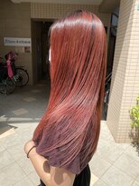 ヘアーアンドメイク ブロッサム 志木南口店(HAIR&MAKE Blossom) レッドブラウンピンクブラウンブリーチダブルカラー志木新座