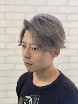 ベル 難波(Belle) 福嶋　裕人　※ミルクティーグレージュ＿イケてるメンズカット