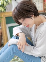 カバーヘア イヴ 戸頭店(COVER HAIR EVE)&nbsp;小顔くびれショートの黒髪くすみカラーa戸頭20代30代40代!