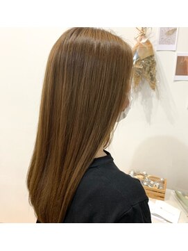 ヘアーデザインスリール(Hair Design THRIRE) 髪質改善ストレート/艶カラー/オリーブグレージュ