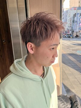 アヴァンス 天王寺店(AVANCE.) MEN'S HAIR ブリーチ×ピンクベージュ