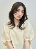 大人可愛いくびれミディアム20代30代40代似合わせカット