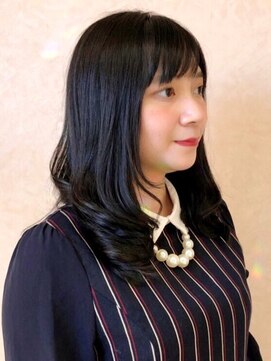 サロン ド ハル salon de HARU 毛先パーマ/黒髪スタイル