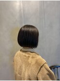 まとまるボブ ココアブラウン