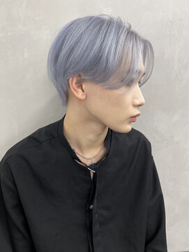 スノットバイガルテ(SNOT by GARTE) シルバーカラー/パープルシルバー/韓国ヘア/センターパート