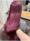 7360艶髪カシスレッドラベンダーパープルハイトーンワンホンヘア