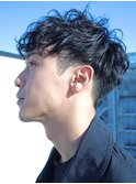 スパイラルパーマメンズマッシュ◇刈り上げショート